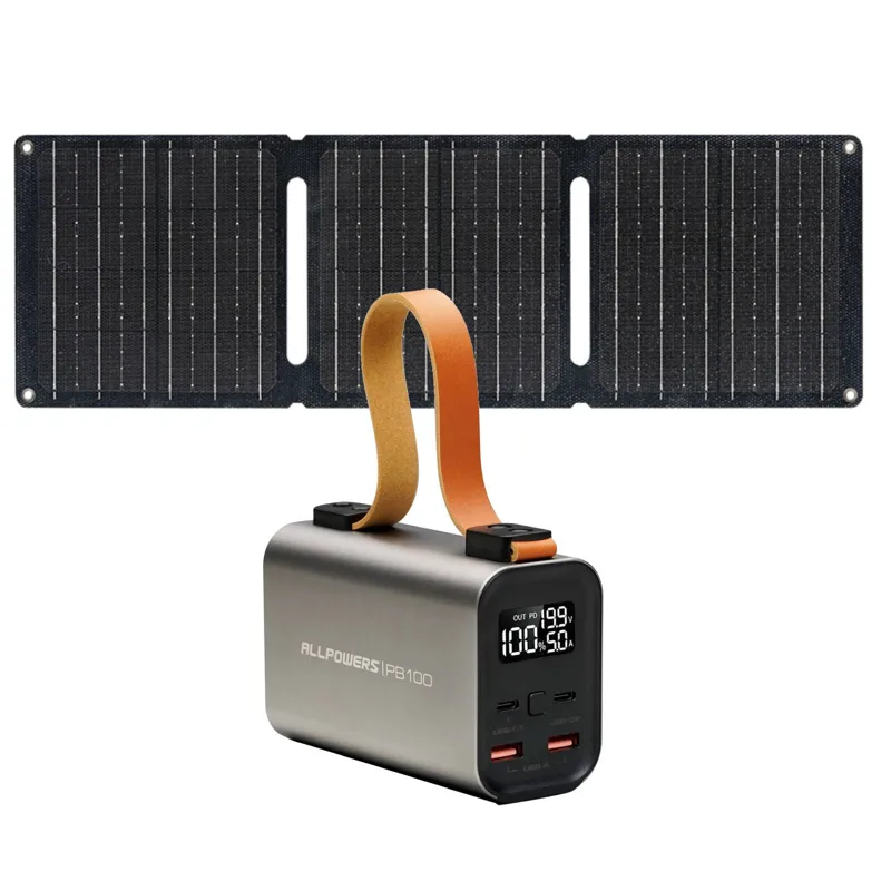ALLPOWERS PB100 + 21W solar charger